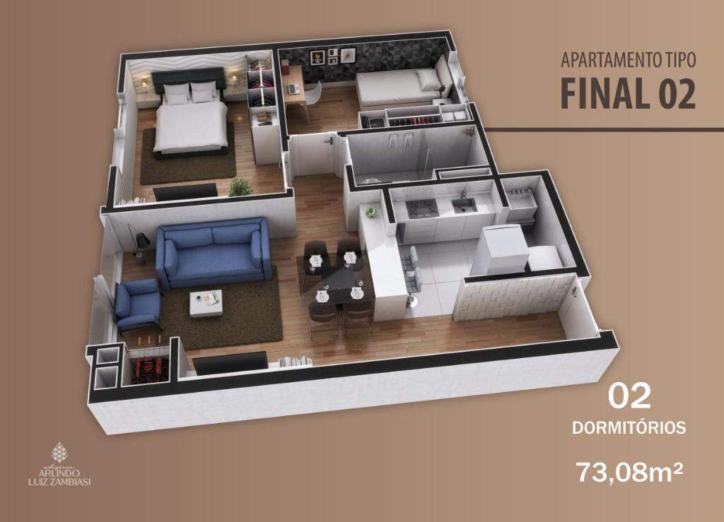 Apartamento à venda com 2 quartos, 60m² - Foto 4