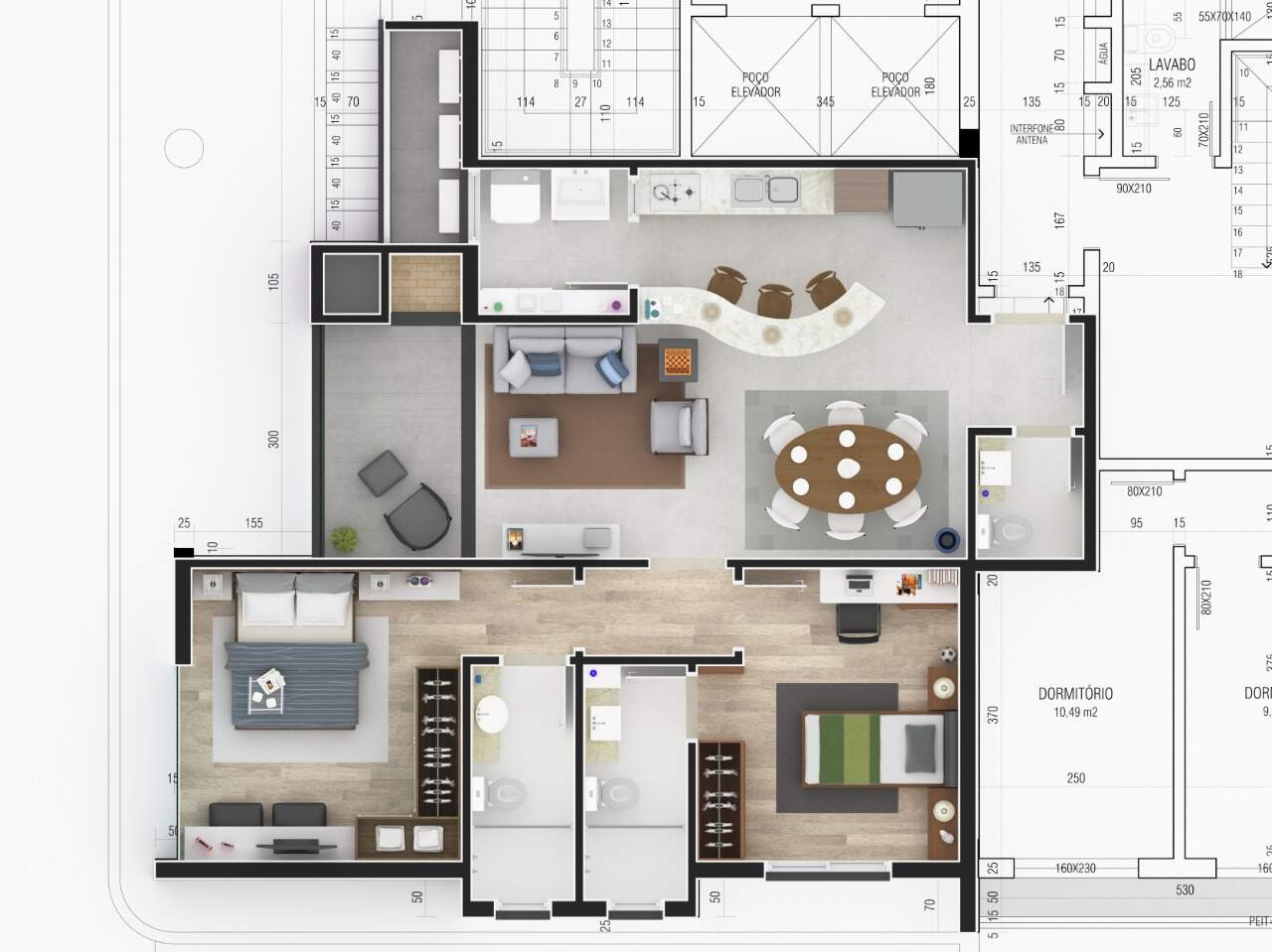 Apartamento, 2 quartos, 94 m² - Foto 2
