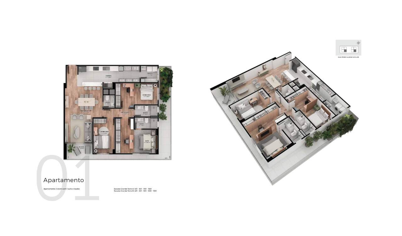 Apartamento à venda com 3 quartos, 143m² - Foto 6