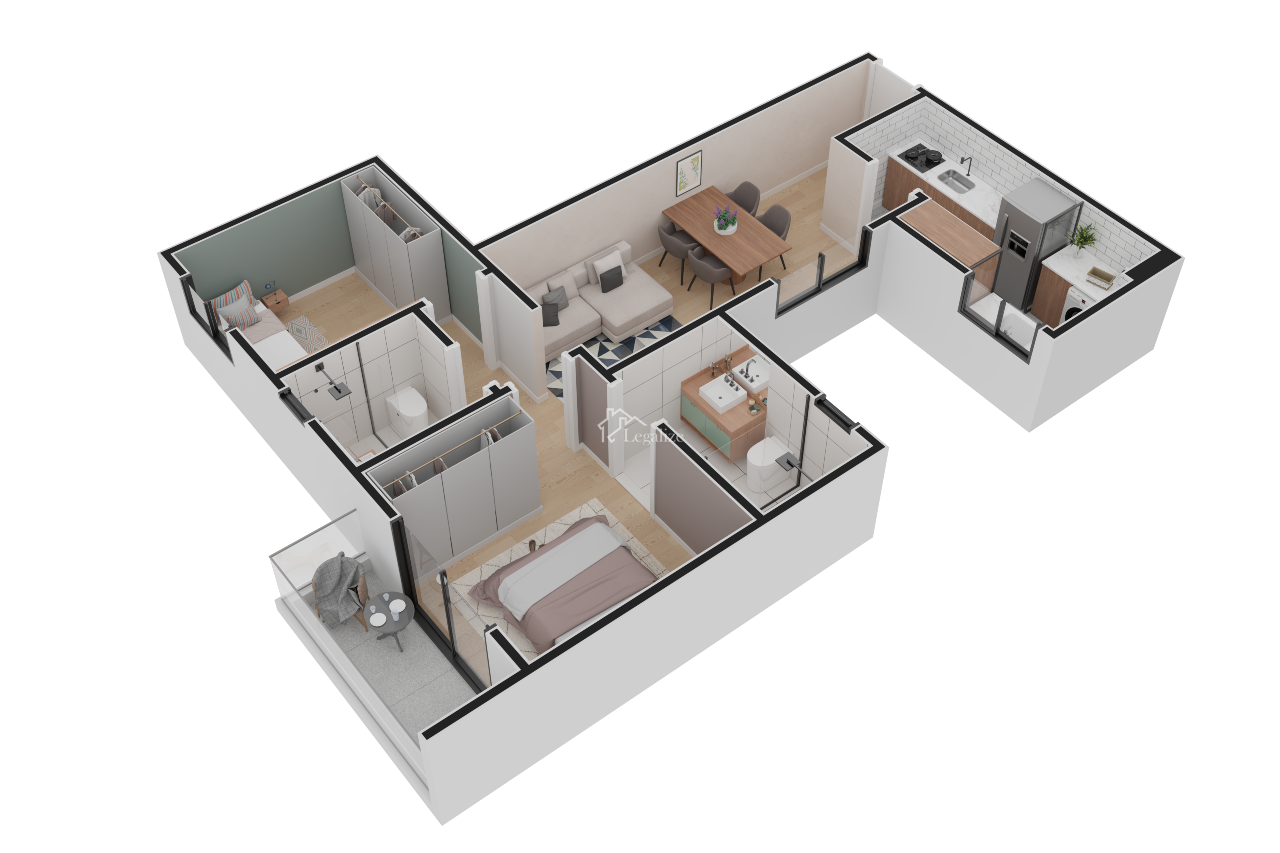 Apartamento à venda no Santo Antônio I: Planta Final 01