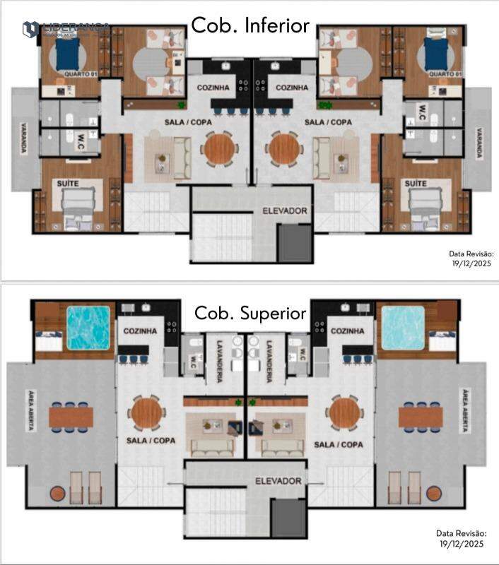 cobertura à venda no Loteamento Residencial Jardins La vie: 