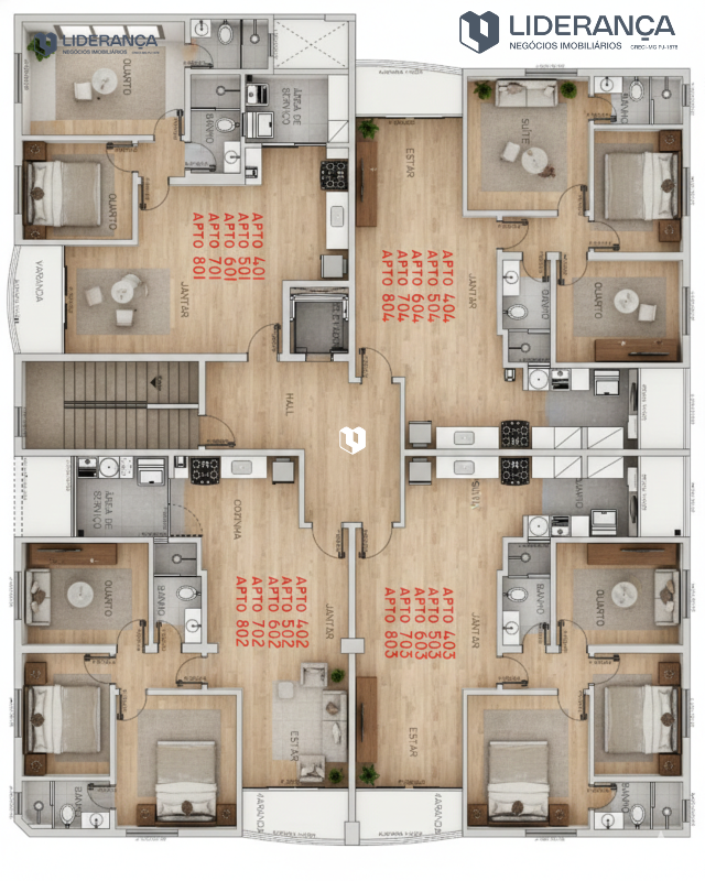 apartamento à venda no Centro: 