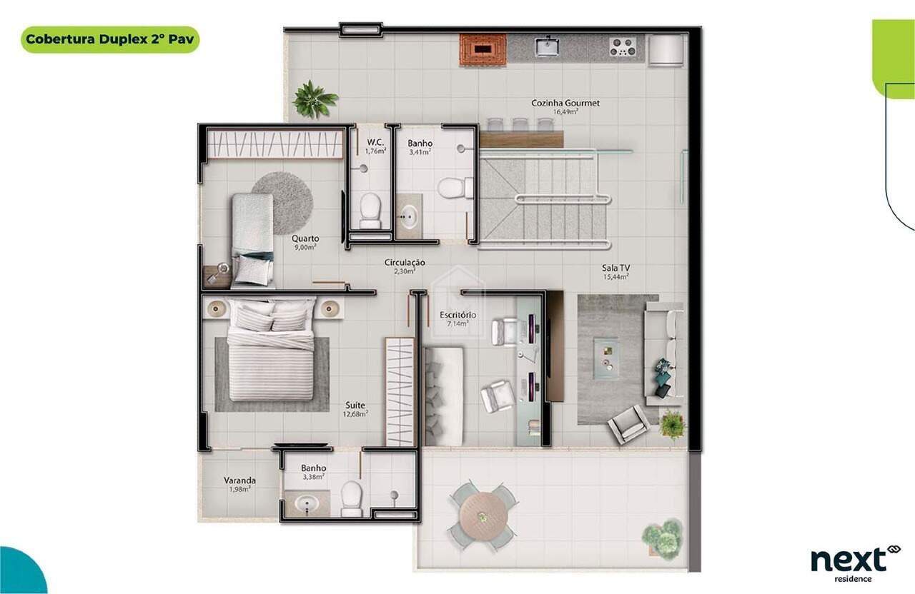 Apartamento à venda com 3 quartos, 98m² - Foto 7