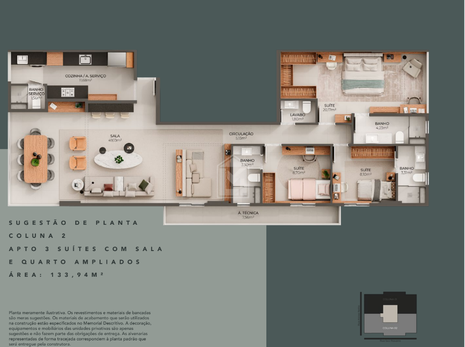 Apartamento à venda no Praia do Canto: 