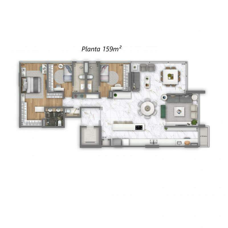 Apartamento à venda com 4 quartos, 159m² - Foto 18