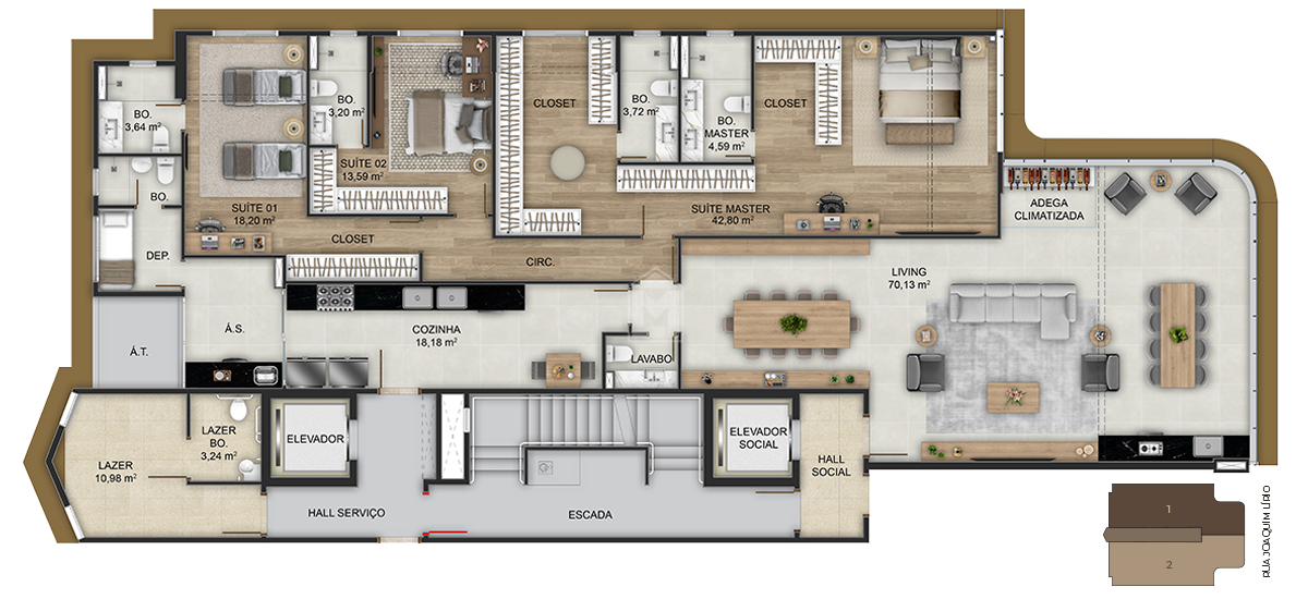 Apartamento, 5 quartos, 223 m² - Foto 26