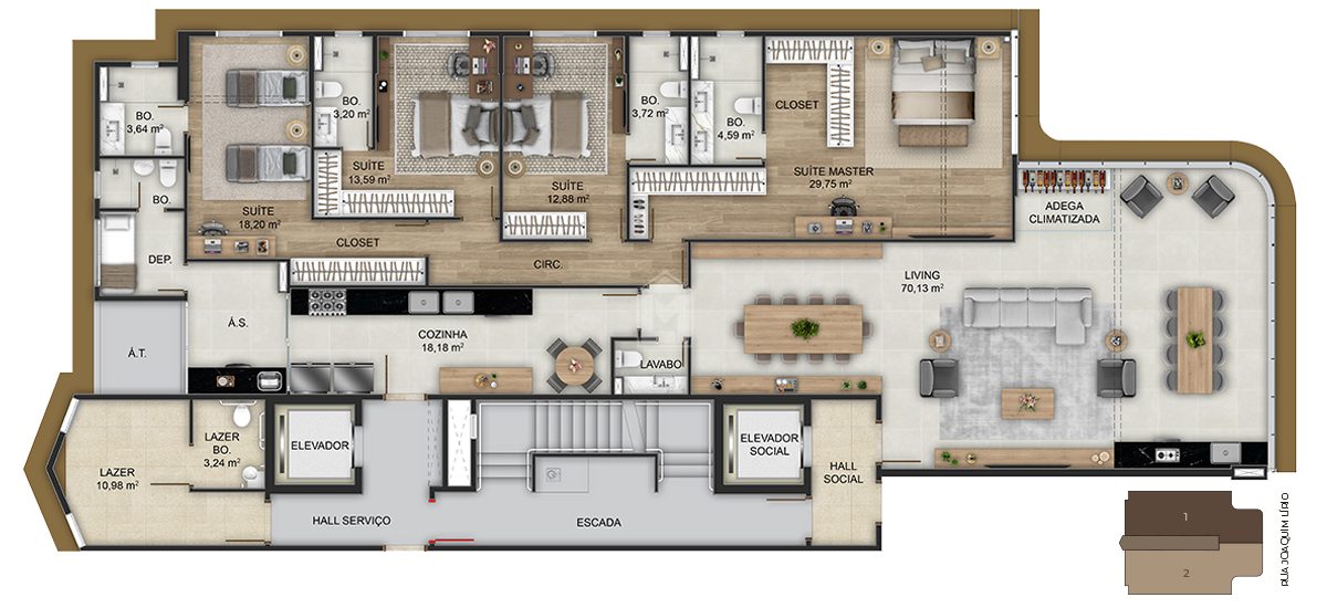 Apartamento, 5 quartos, 223 m² - Foto 24