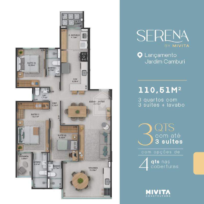 Apartamento à venda com 3 quartos, 111m² - Foto 16