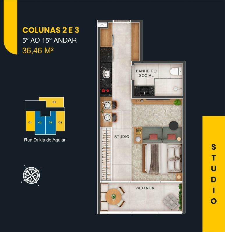 Apartamento, 1 quarto, 31 m² - Foto 17