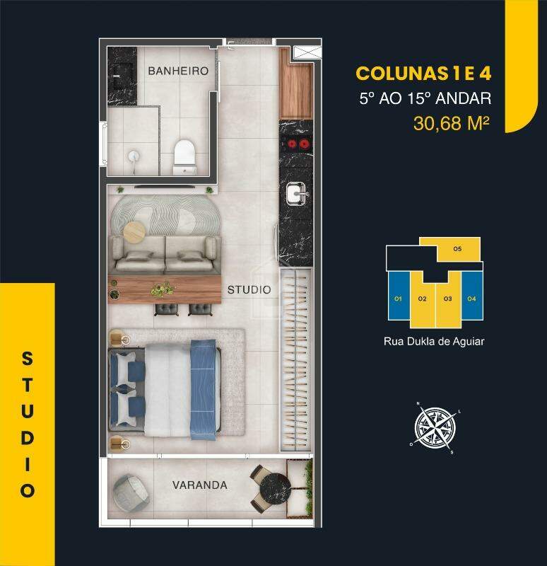 Apartamento, 1 quarto, 31 m² - Foto 14