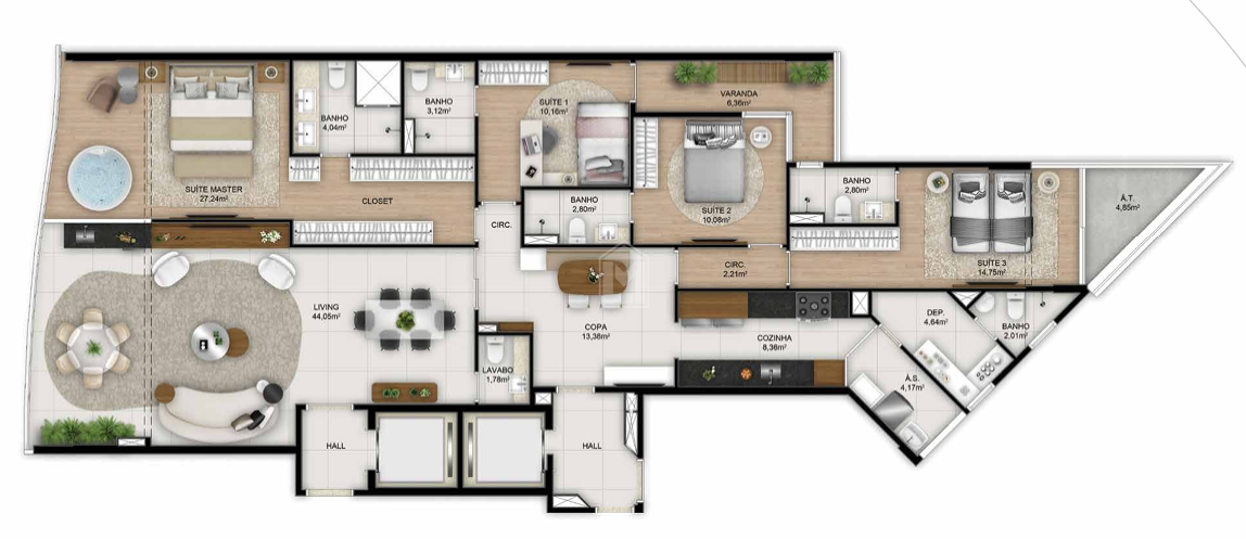 Apartamento, 4 quartos, 185 m² - Foto 10