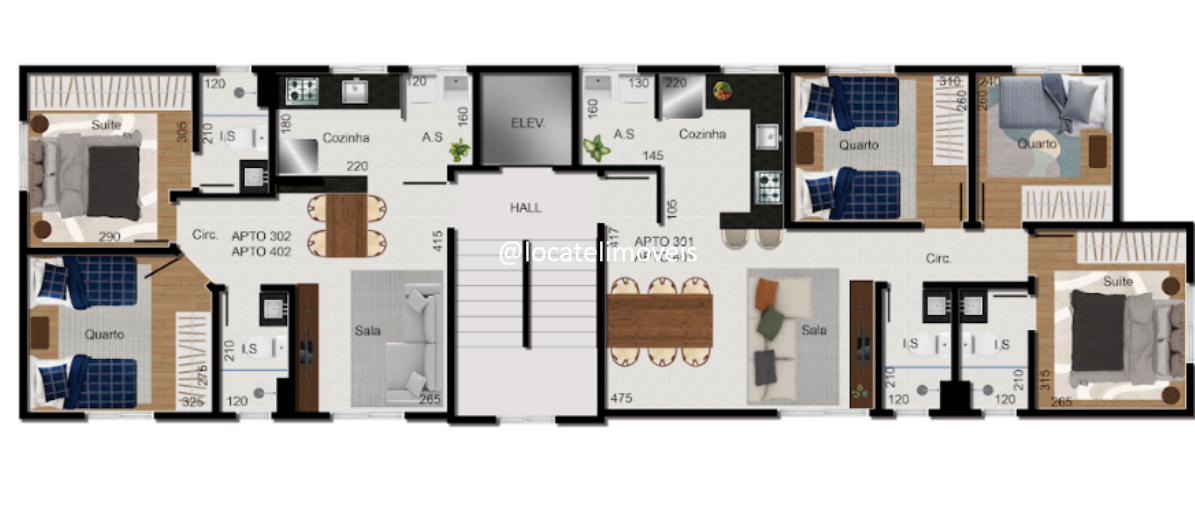 Apartamento à venda no Brasil Industrial: 