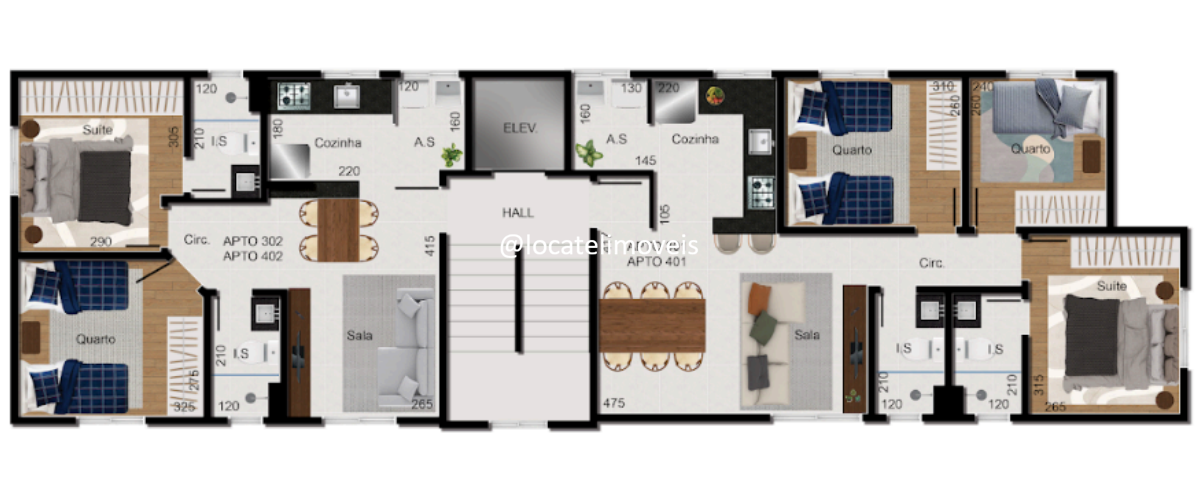 Apartamento à venda no Brasil Industrial: 