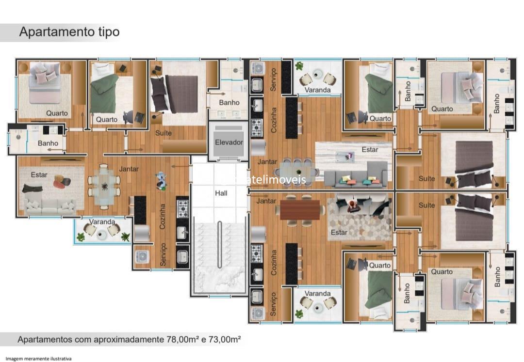 Apartamento à venda no Diamante: 