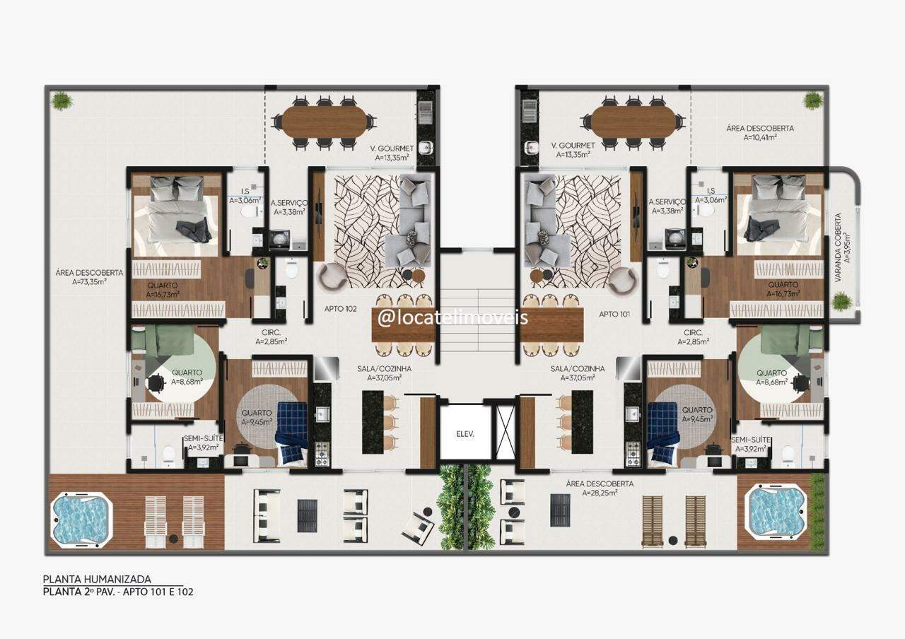 Área privativa à venda no Jardim Riacho das Pedras: 