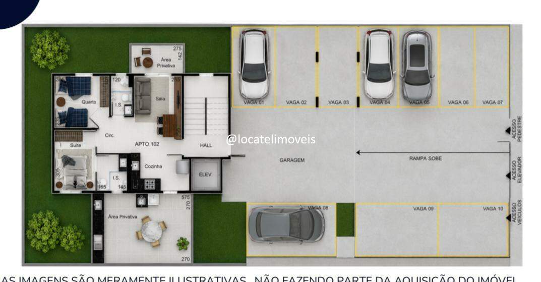 Área privativa à venda no Milionários: 