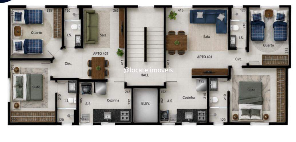 Apartamento à venda no Milionários: 