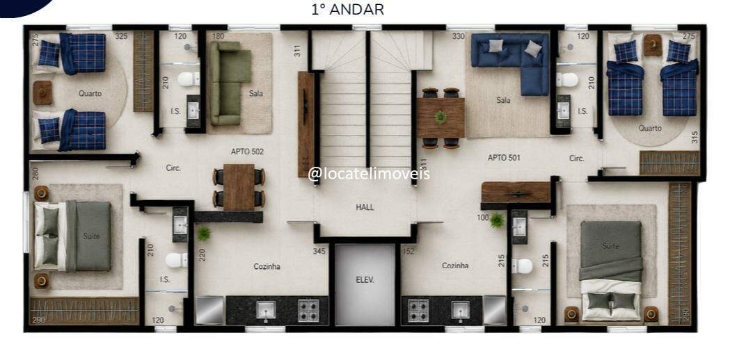 Apartamento à venda no Milionários: 