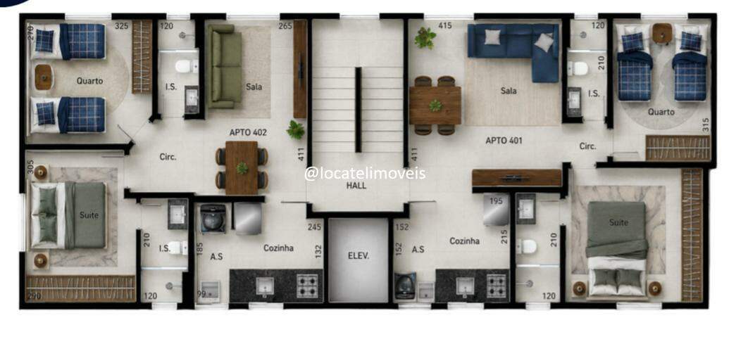 Apartamento à venda no Milionários: 