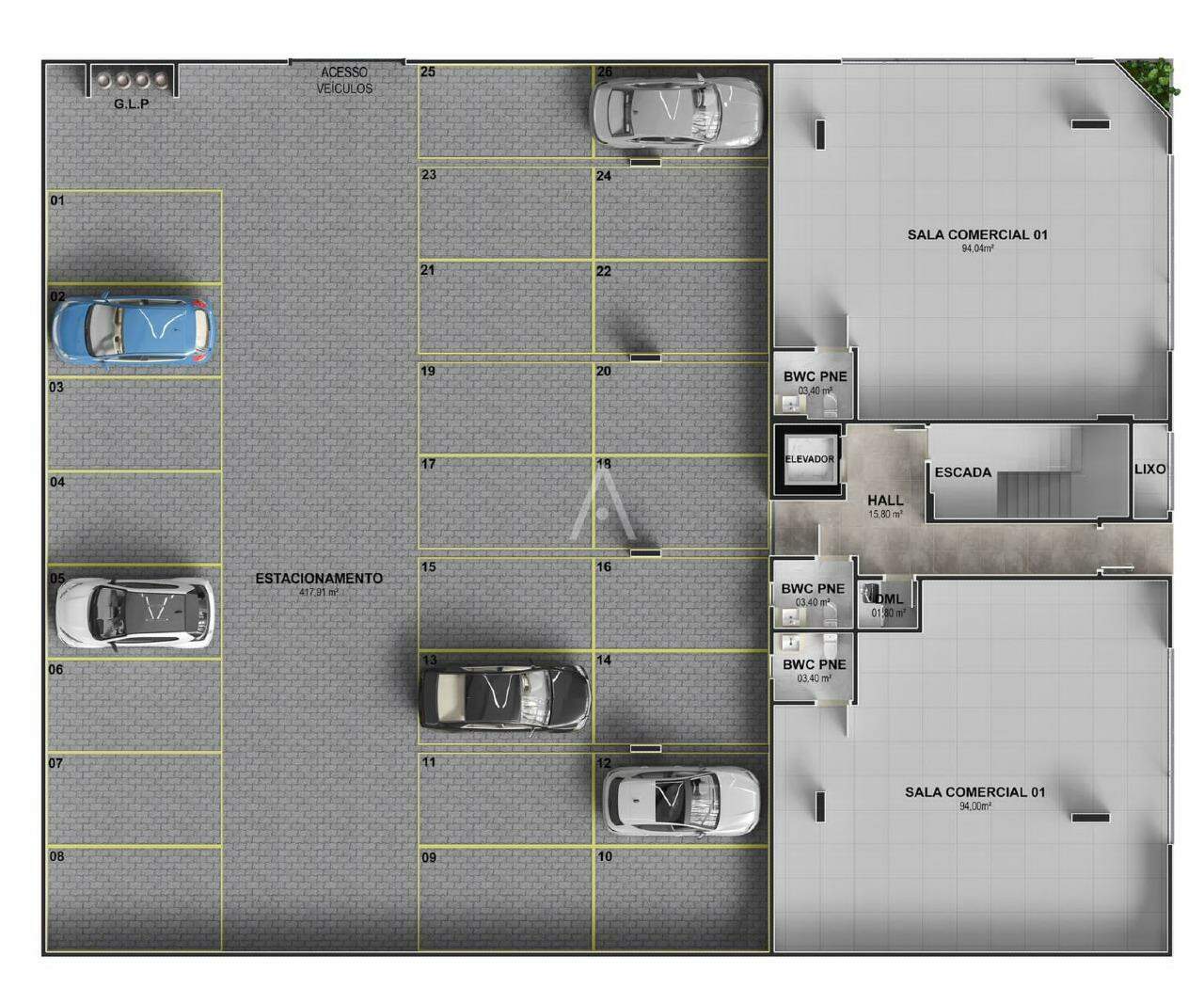 Apartamento para à venda no Bairro CENTRO em TOLEDO: 