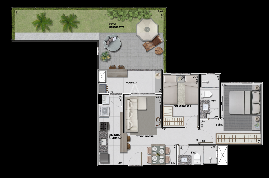Apartamento para à venda no Bairro NEVA em CASCAVEL: 