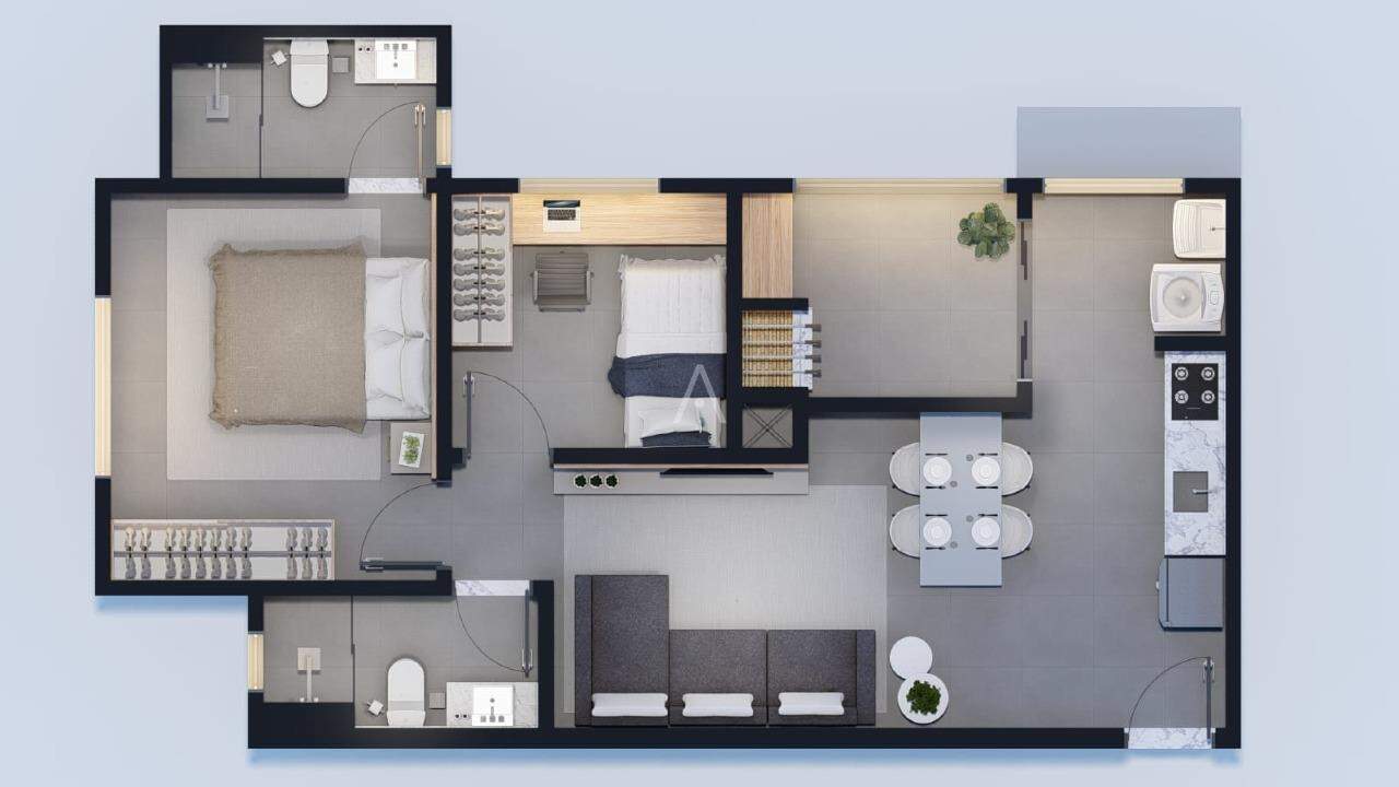 Apartamento para à venda no Bairro JARDIM SANTA MARIA em TOLEDO: