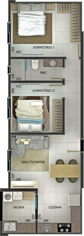 Apartamento para à venda no Bairro CANCELLI em CASCAVEL: 