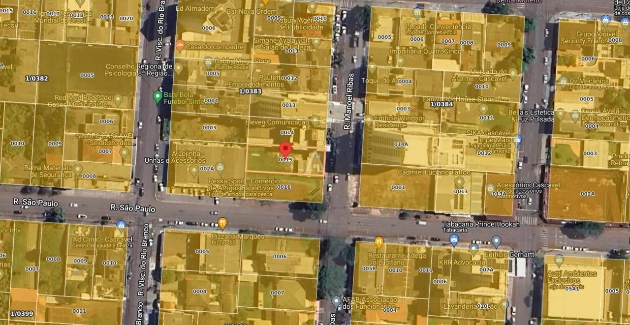 Terreno para à venda no Bairro CENTRO em CASCAVEL: