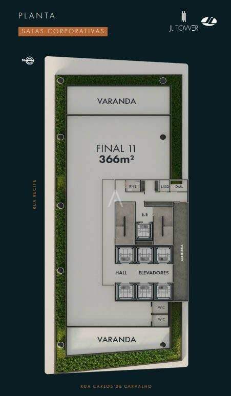 Sala Comercial para à venda no Bairro CENTRO em CASCAVEL: