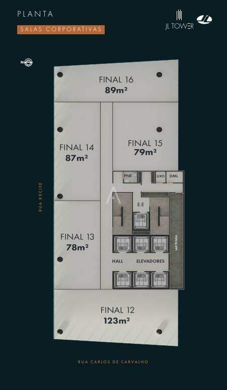 Sala Comercial para à venda no Bairro CENTRO em CASCAVEL: