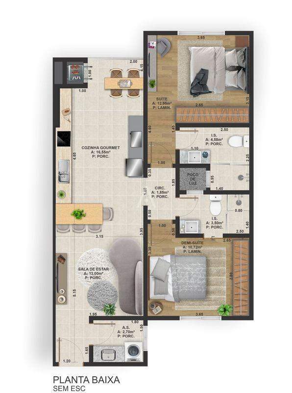 Apartamento para à venda no Bairro VILA INDUSTRIAL em TOLEDO: 