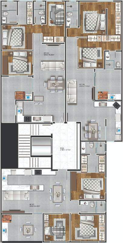 Apartamento para à venda no Bairro COQUEIRAL em CASCAVEL: 