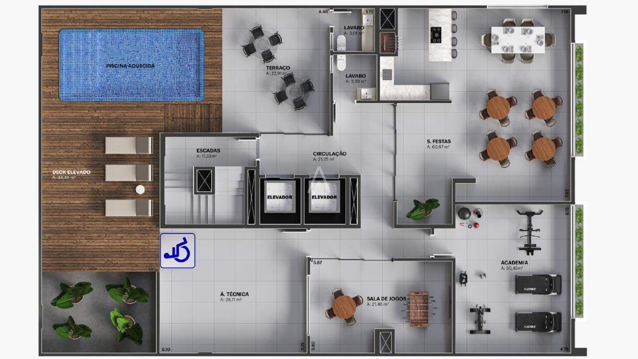 Apartamento para à venda no Bairro CENTRO em TOLEDO: 