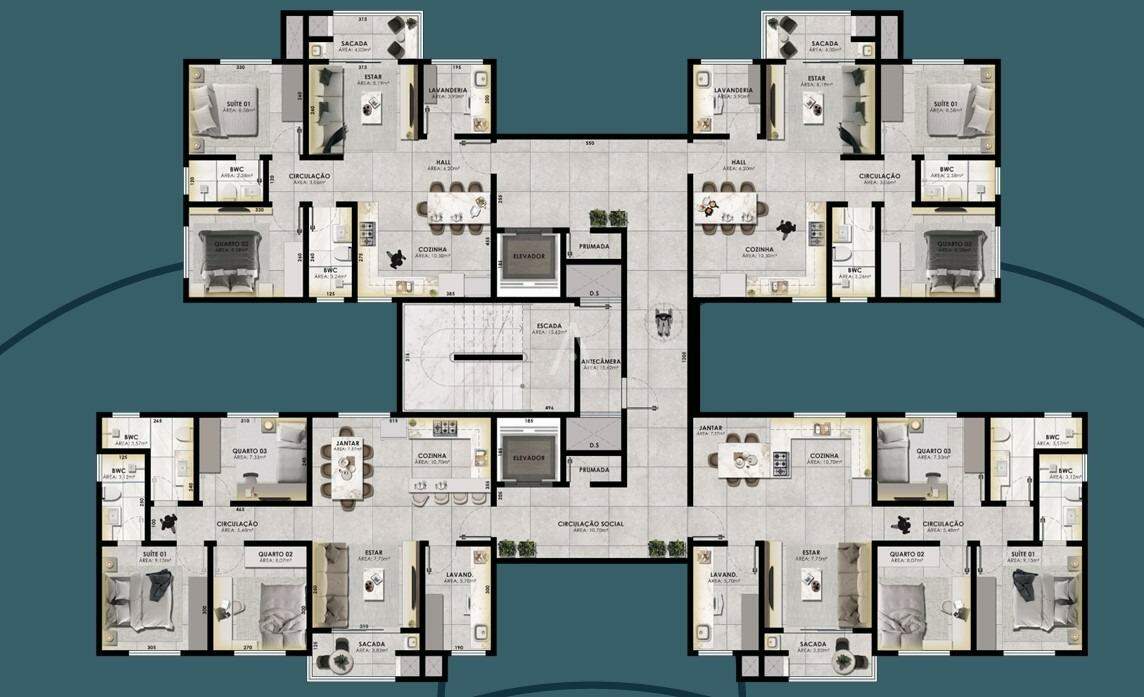 Apartamento para à venda no Bairro FAG em CASCAVEL: