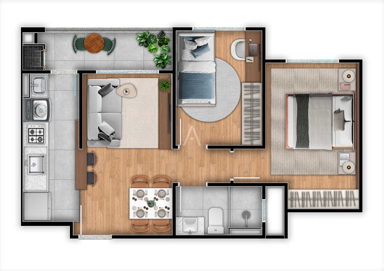 Apartamento para à venda no Bairro TOCANTINS em TOLEDO: 