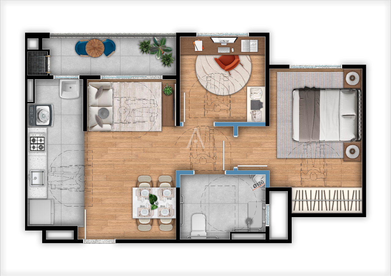 Apartamento para à venda no Bairro TOCANTINS em TOLEDO: 