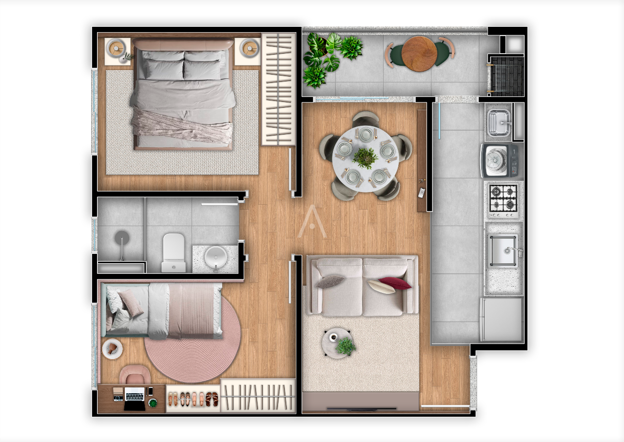 Apartamento para à venda no Bairro TOCANTINS em TOLEDO: 