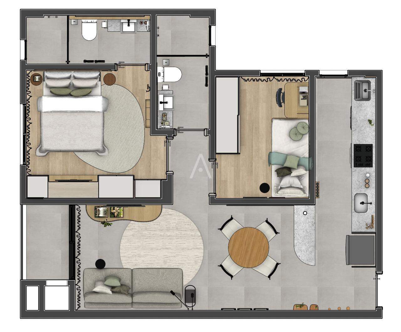 Apartamento para à venda no Bairro JARDIM GISELA em TOLEDO: 