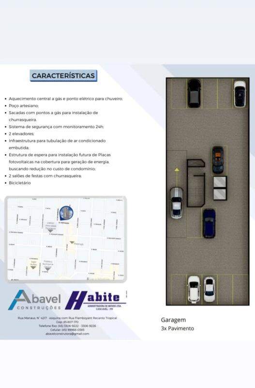 Apartamento para à venda no Bairro CENTRO em CASCAVEL: