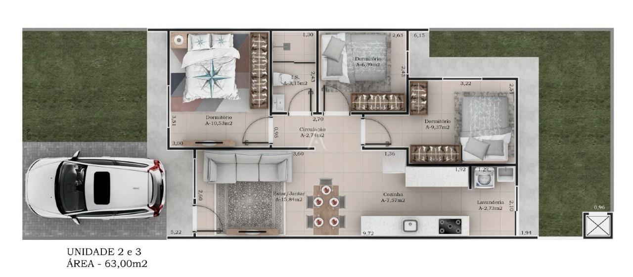 Casa Residencial para à venda no Bairro PERIOLO em CASCAVEL: 