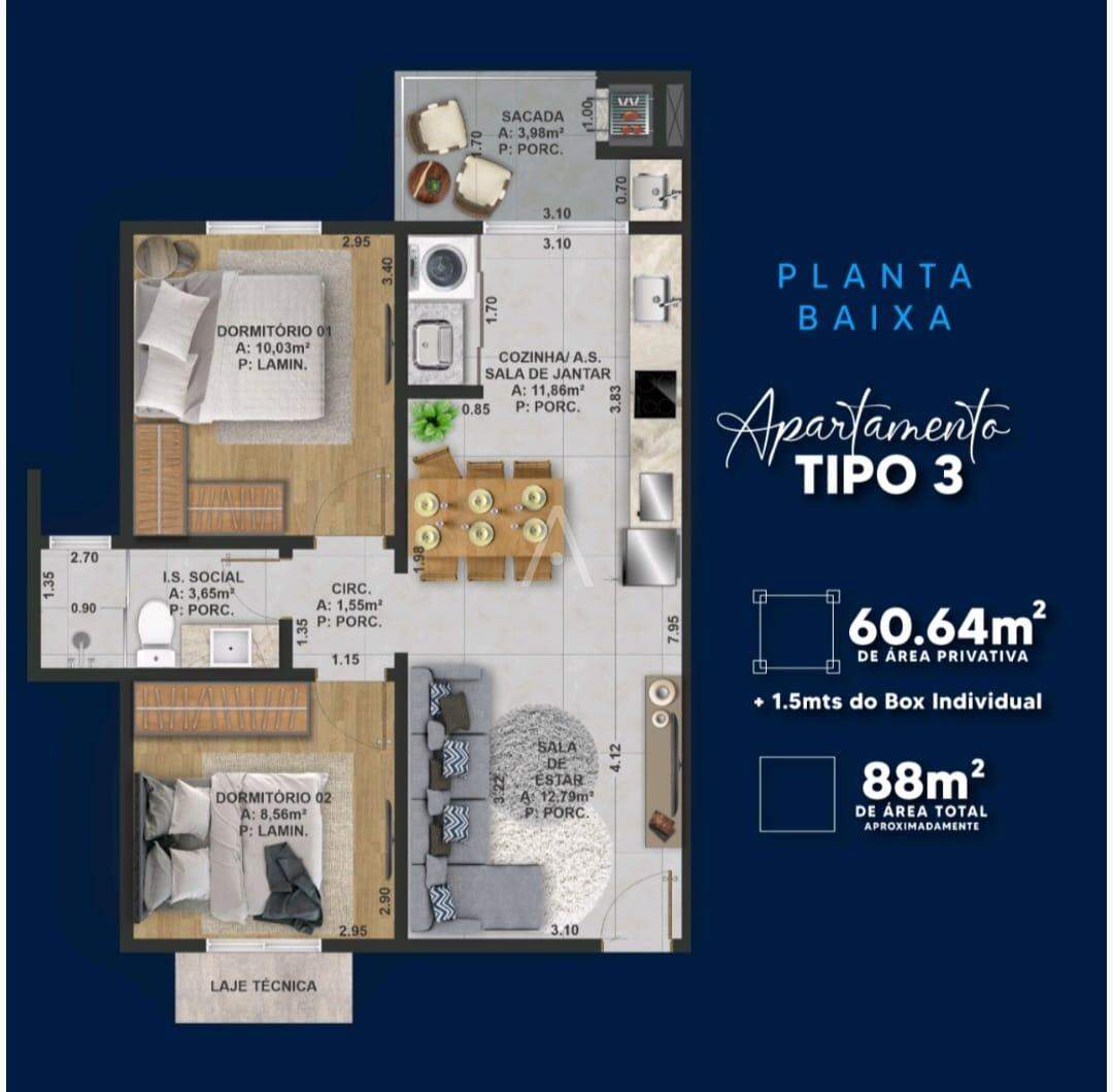 Apartamento para à venda no Bairro JARDIM GISELA em TOLEDO: