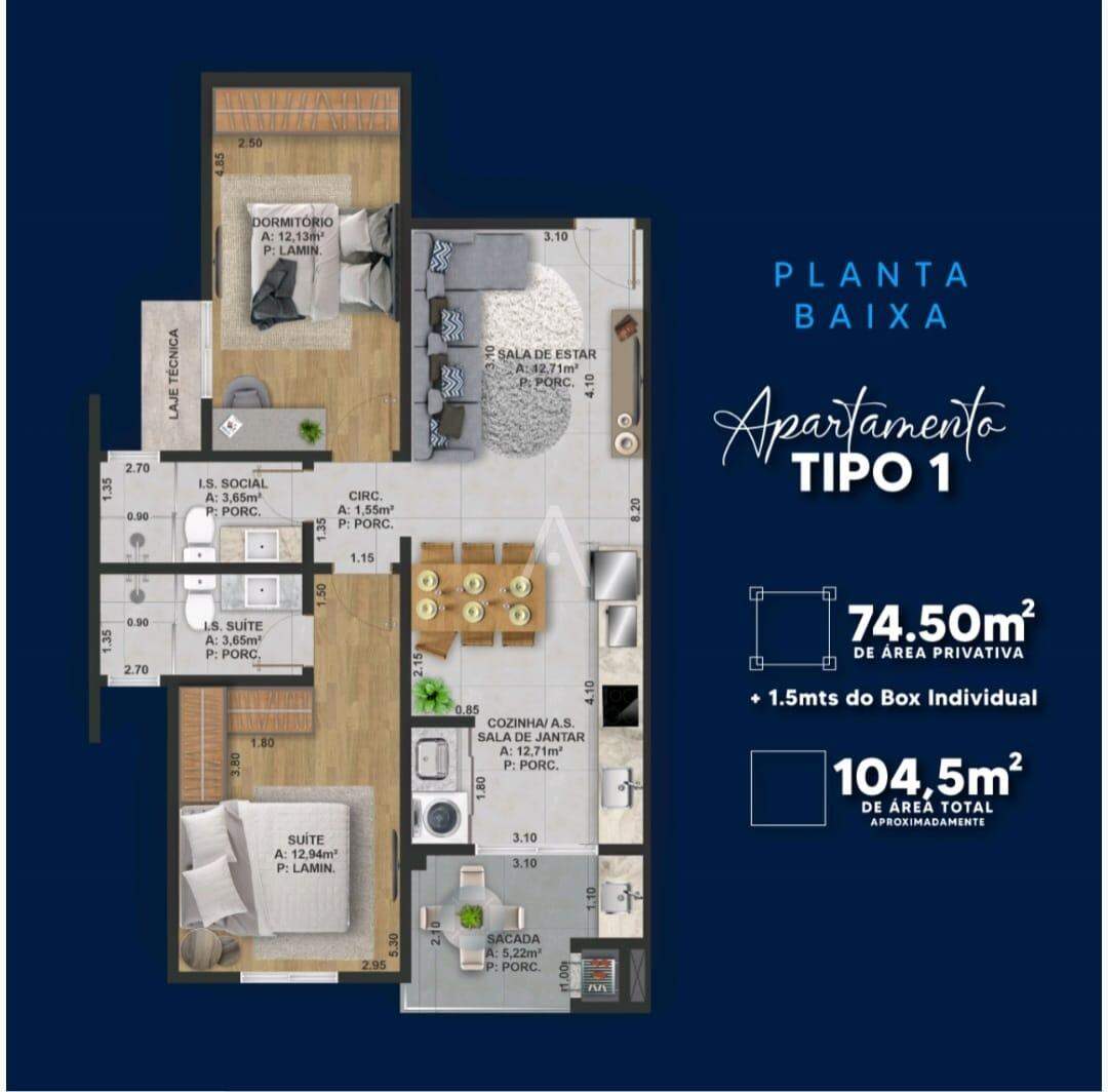 Apartamento para à venda no Bairro JARDIM GISELA em TOLEDO: