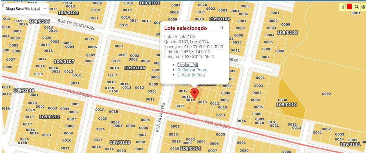 Terreno para à venda no Bairro SANTA CRUZ em CASCAVEL: