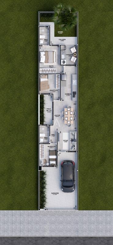 Casa Residencial para à venda no Bairro Positano em CASCAVEL: