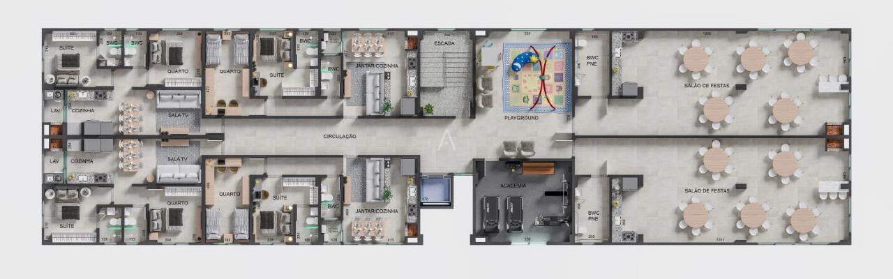 Apartamento para à venda no Bairro Pioneiros Catarinenses em CASCAVEL: 
