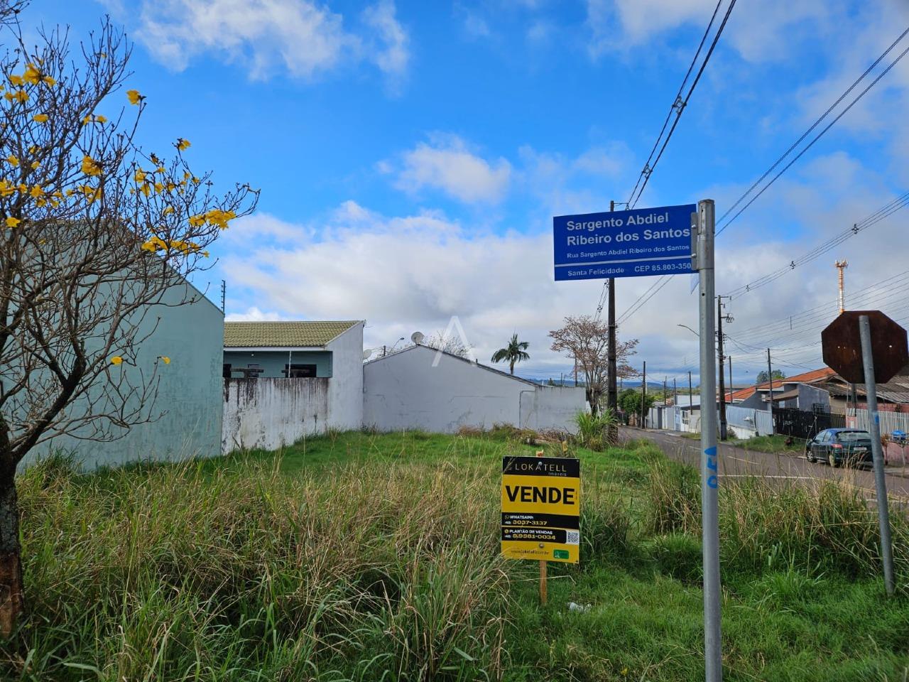 Terreno para à venda no Bairro SANTA FELICIDADE em CASCAVEL: 