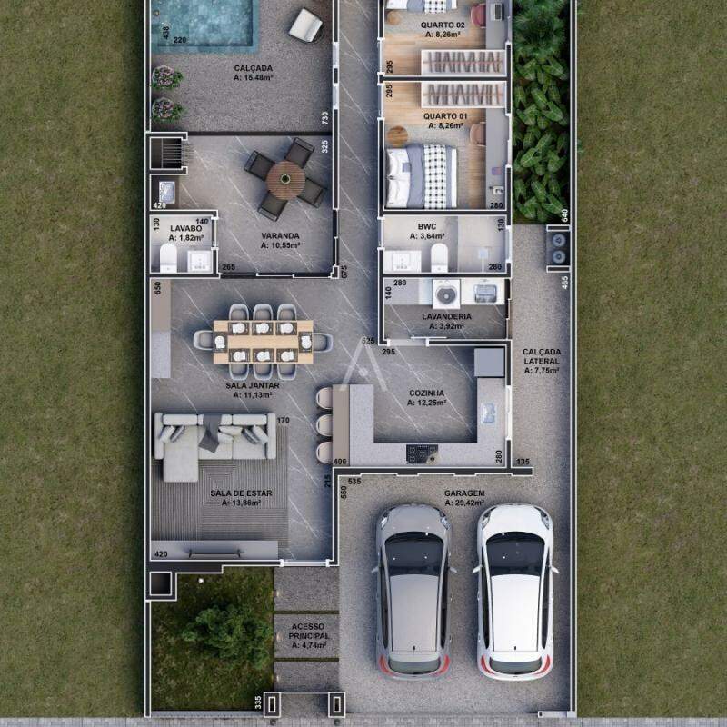 Casa Residencial para à venda no Bairro Positano em CASCAVEL: 