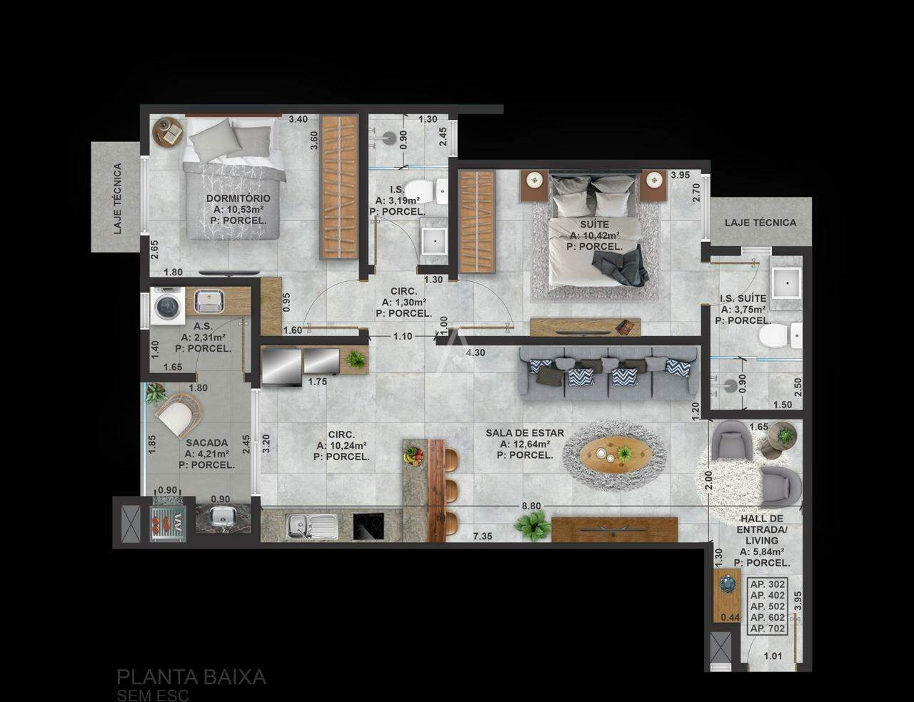 Apartamento para à venda no Bairro JARDIM LA SALLE em TOLEDO: