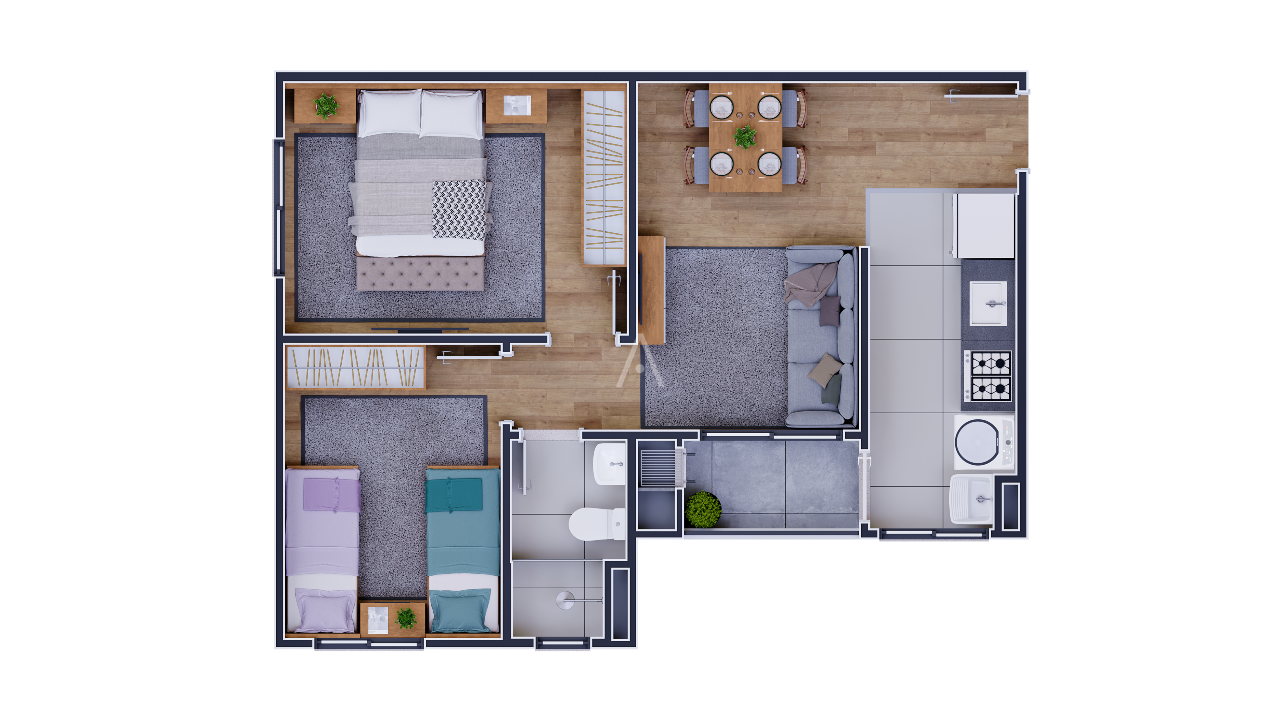 Apartamento para à venda no Bairro JARDIM PANORAMA em TOLEDO: 