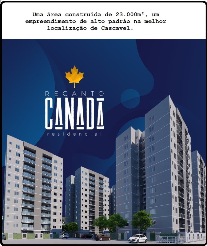 Apartamento para à venda no Bairro CANADA em CASCAVEL: 